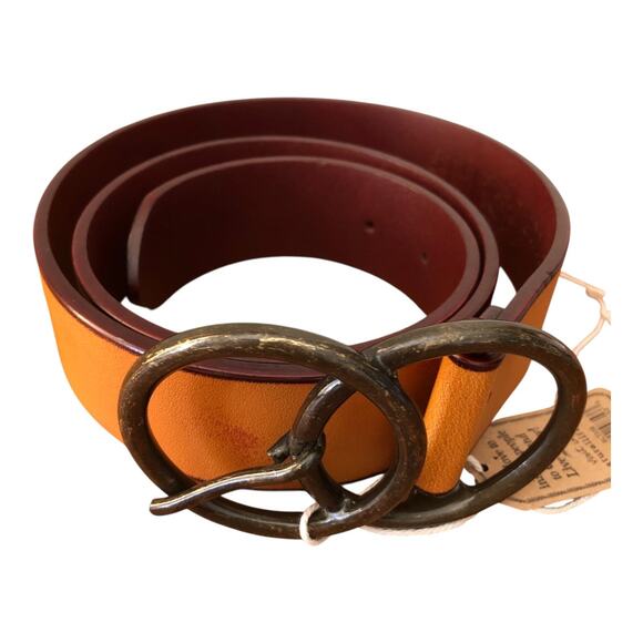 Natural Life Women's Adjustable Vegan Leather Belt With Round Buckle BLT038 NWT - Picture 4 of 9
